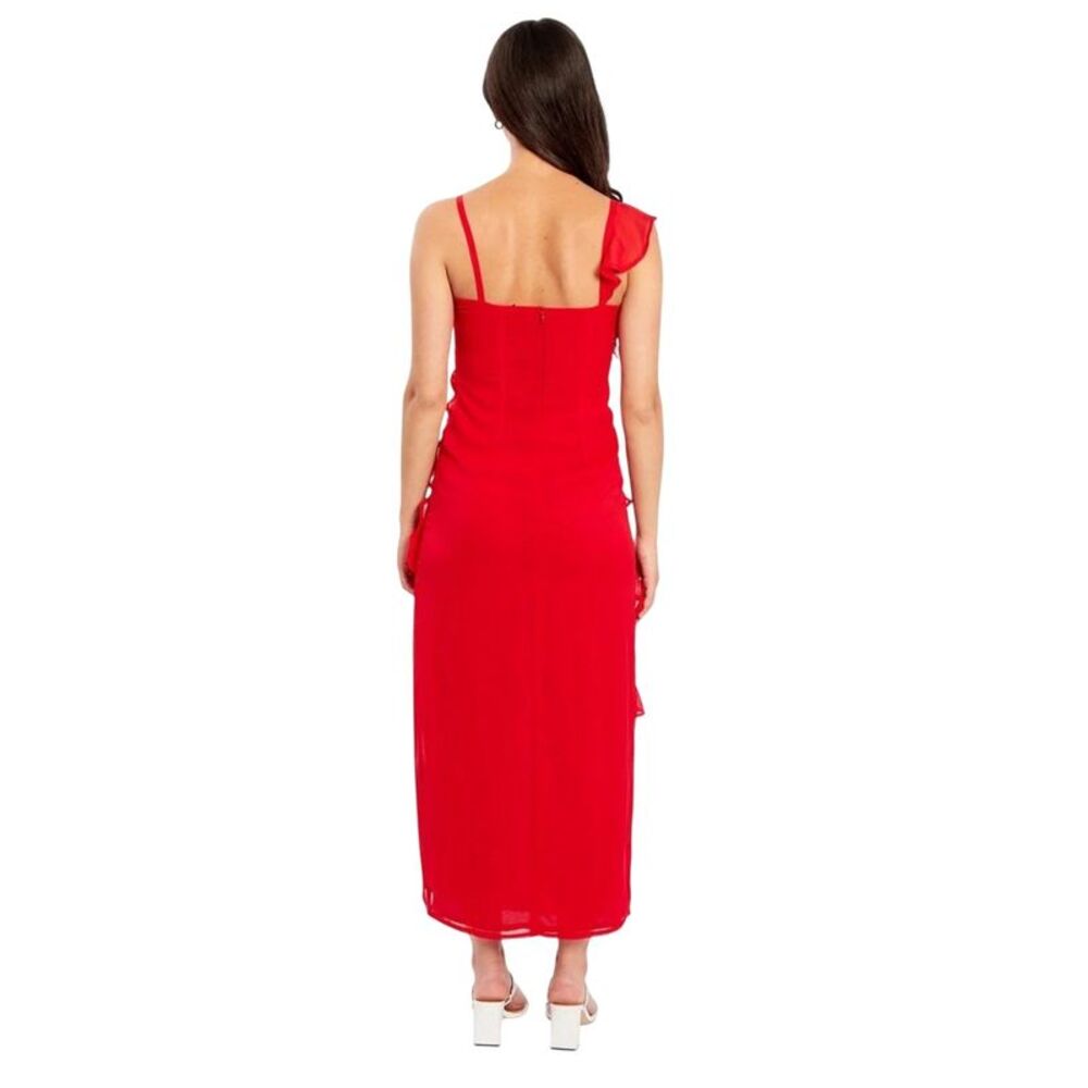 Influence Womens/Ladies Tiered V Neck Cami Maxi Dress / Red
